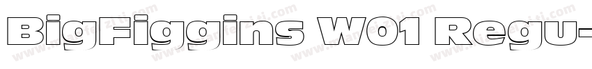 BigFiggins W01 Regu字体转换
